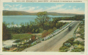  Quail Lake along the Ridge Route near Baileys in the 1920's