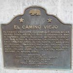 Plaque commemorating El Camino Viejo